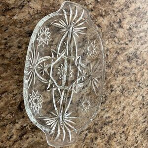 Elegant Clear Glass Serving Tray